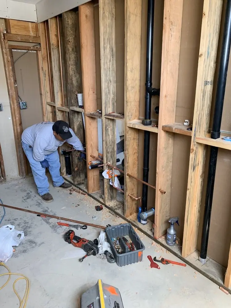 Commercial rough-in plumbing for Gas Line Repair in Lindenwald
